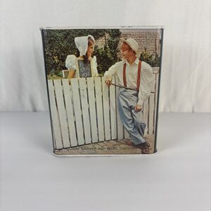 Tom Sawyer Becky Thatcher Mark Twain Coin Bank 5" tall